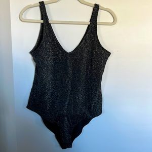 WILD FABLE | Glittery V-neck Bodysuit